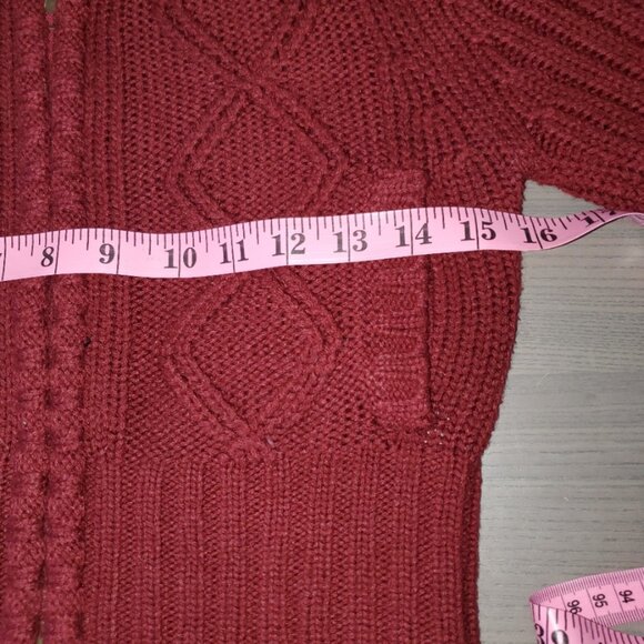 Faux Fur Trimmed Cropped Knit Zip Cardigan - Picture 10 of 12